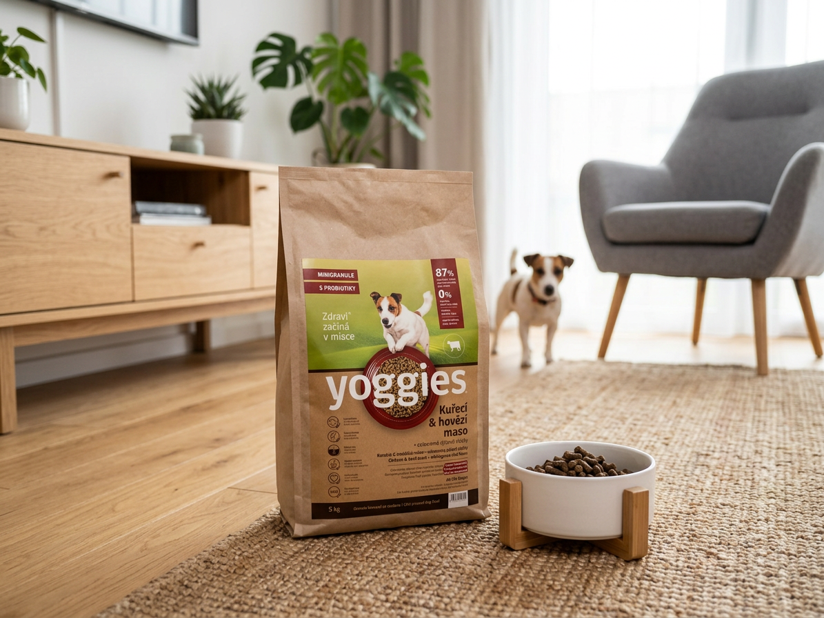 Yoggies MINIGRANULE kuřecí a hovězí maso 5 kg
