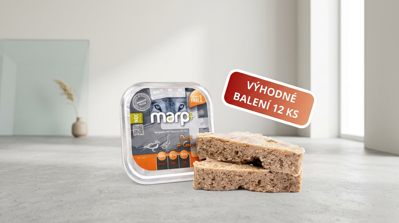 Marp Natural Plus vanička pro psy s kachnou a husou 12x150g
