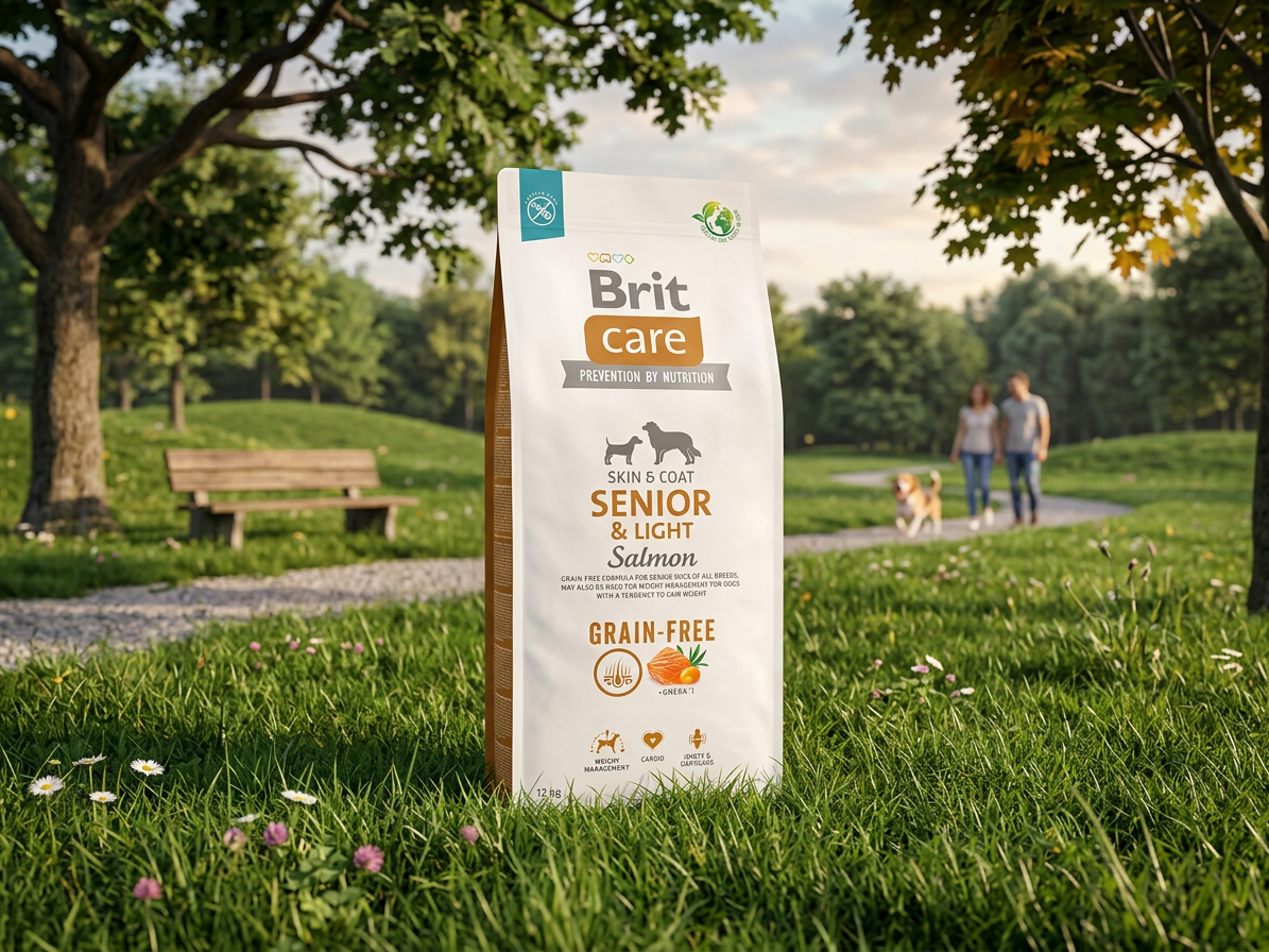 Brit Care Dog Grain-free Senior & Light losos a brambory 12 kg