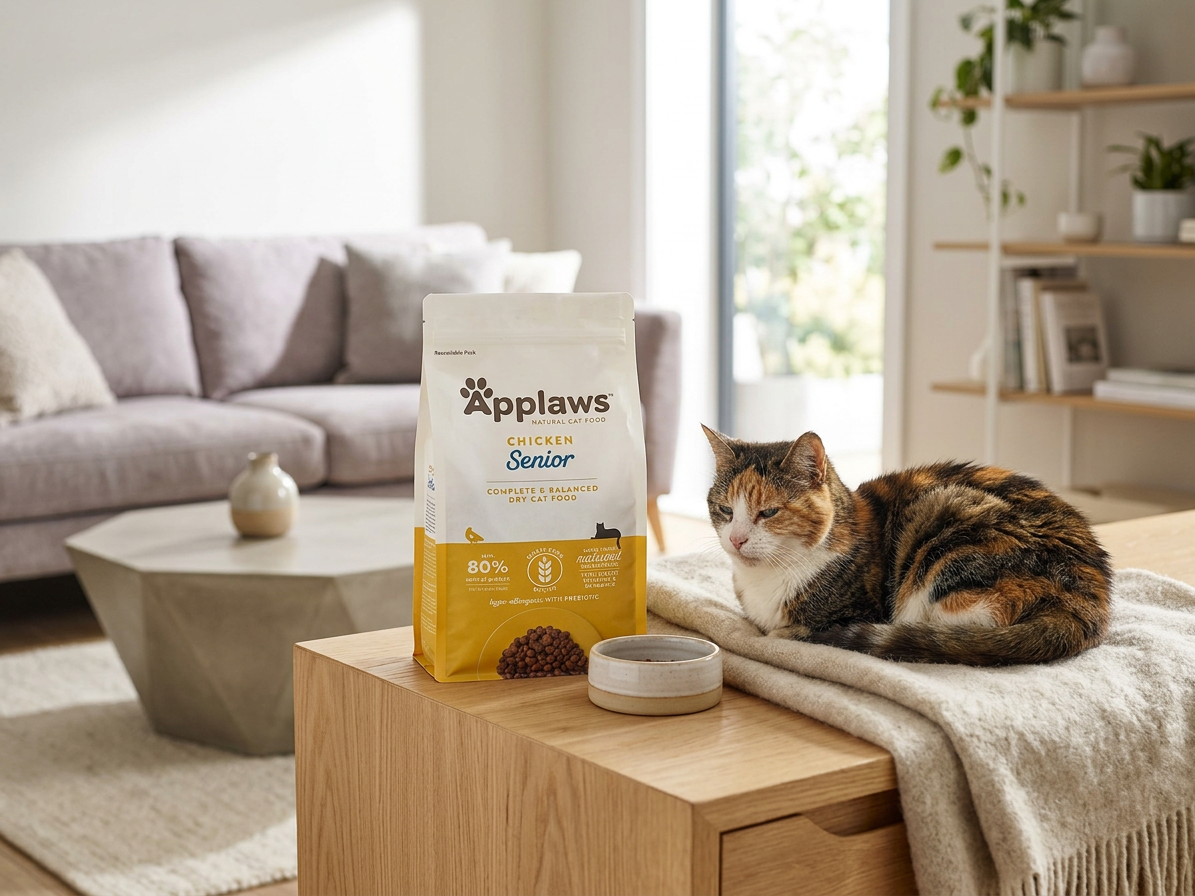 Applaws Cat Senior Kuře – bezobilné granule pro starší kočky 400 g