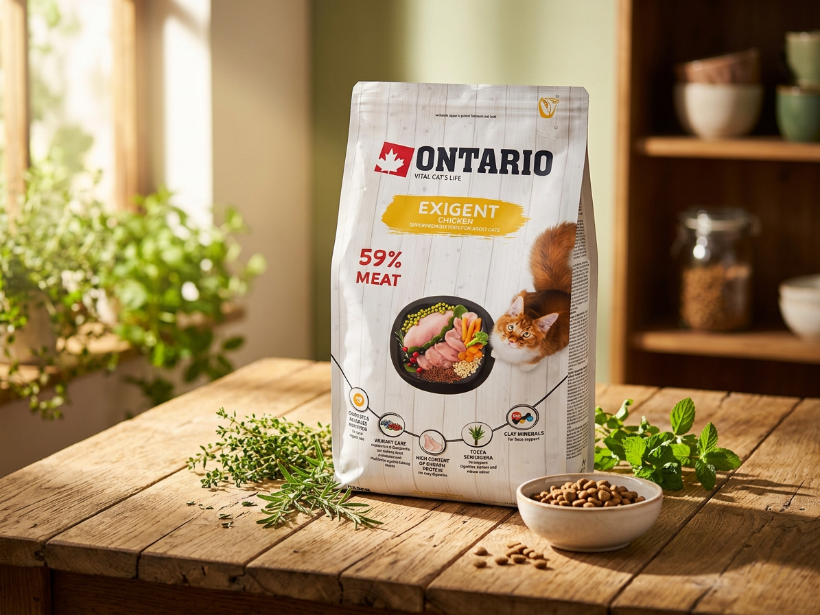Ontario Cat Exigent 2 kg – superprémiové granule pro dospělé kočky