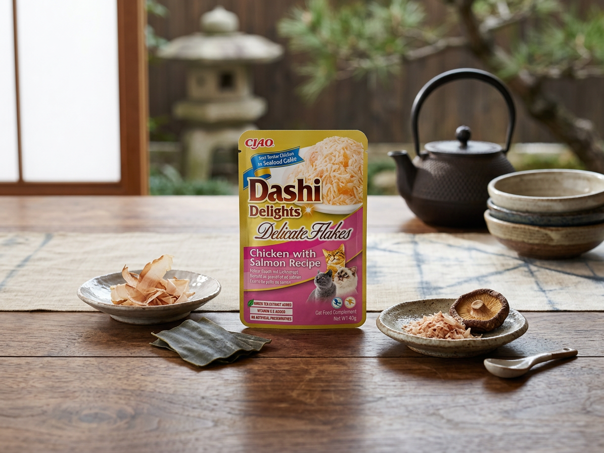 Churu Cat Dashi Delights Deli Flakes Chick&Salmon 40g