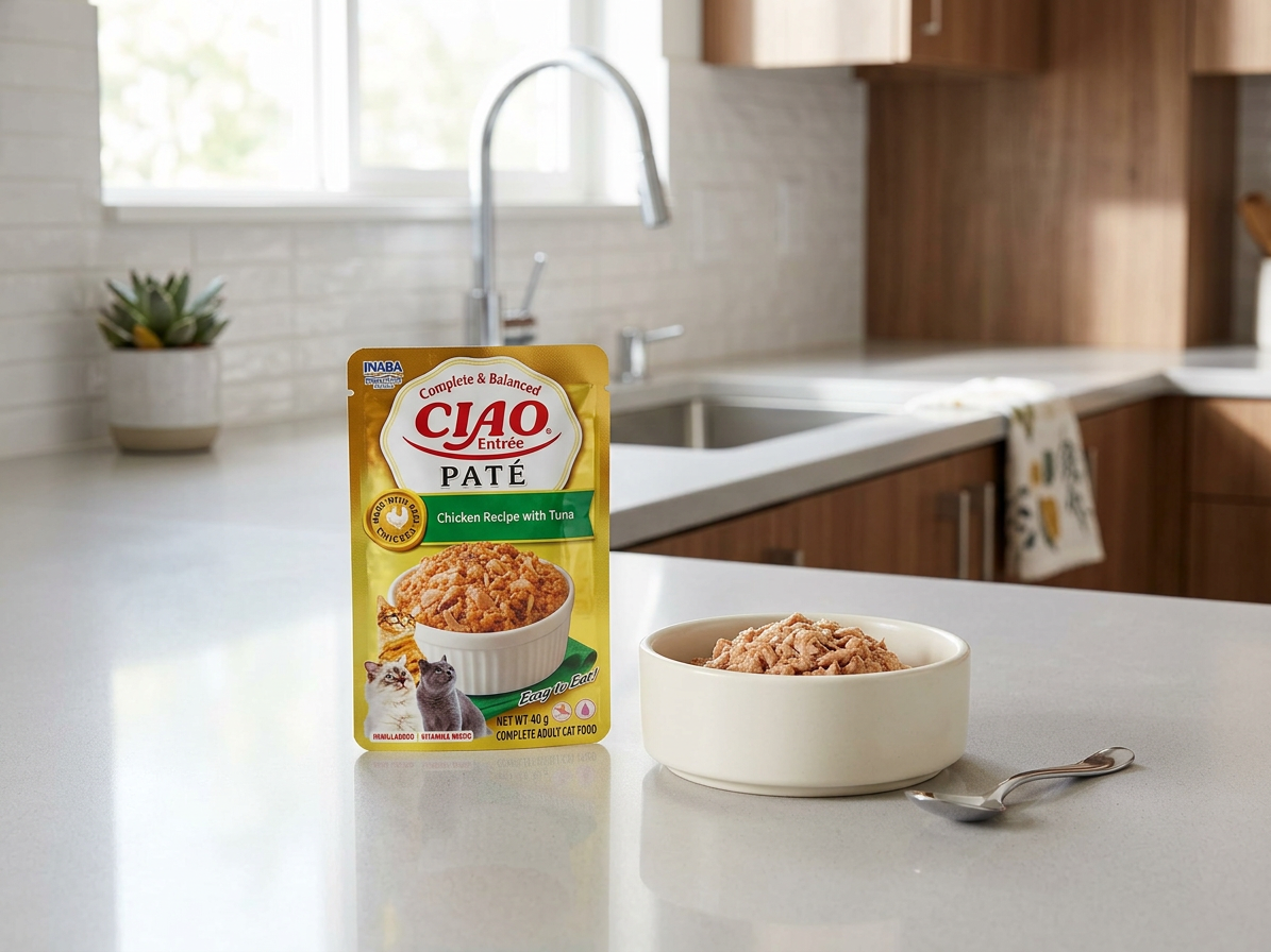 Kapsička pro kočky Churu Cat Entrée Paté Chicken Recipe with Tuna, 40 g