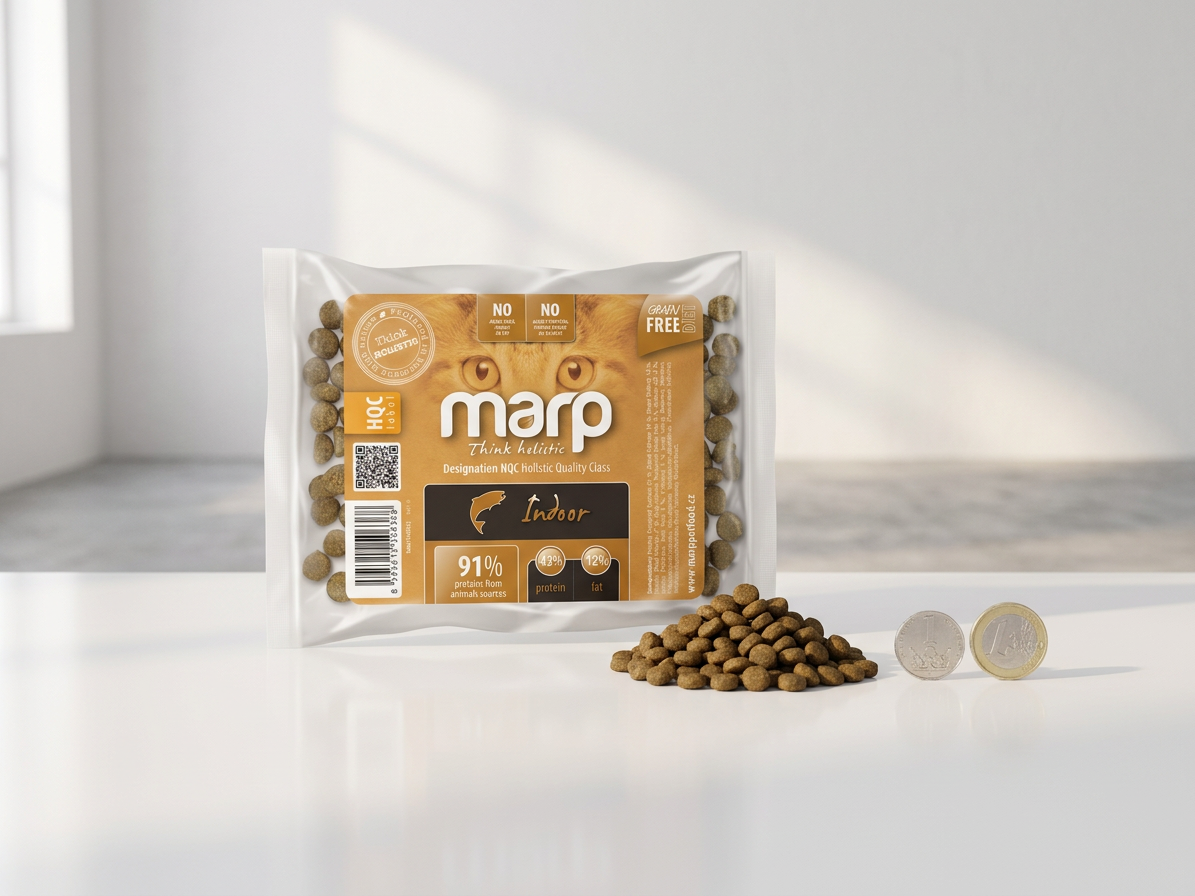 Marp Holistic Indoor CAT pro dospělé a starší kočky – vzorek 70 g
