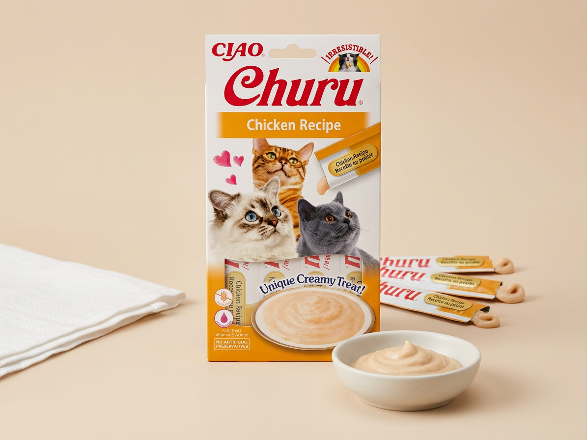 Churu cat masové pyré - kuře 56g