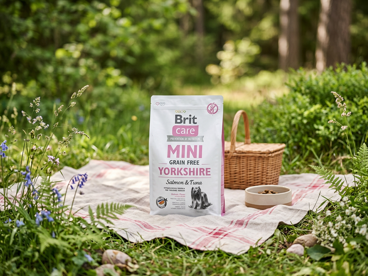 Brit Care Mini Grain Free Yorkshire 400 g – granule s lososem a tuňákem