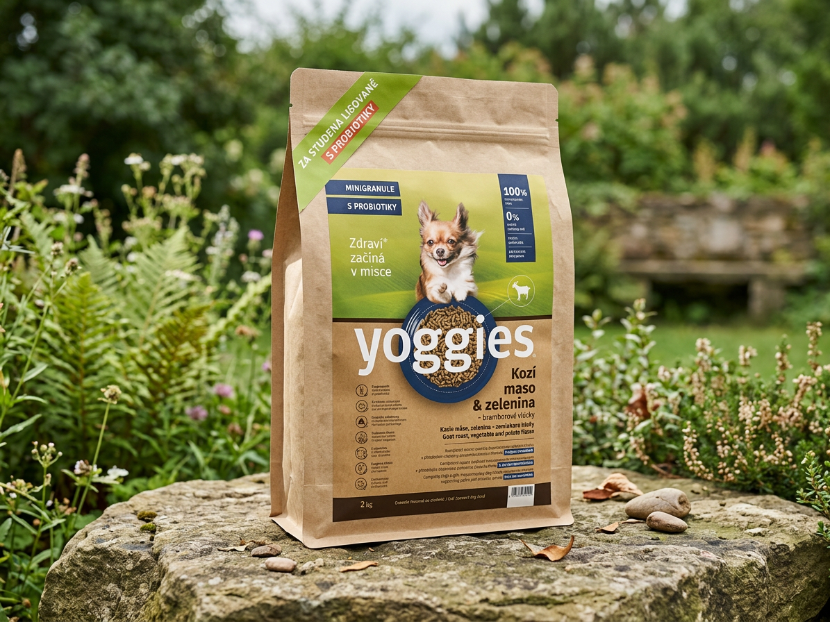 Yoggies hypoalergenní minigranule s kozím masem 2 kg
