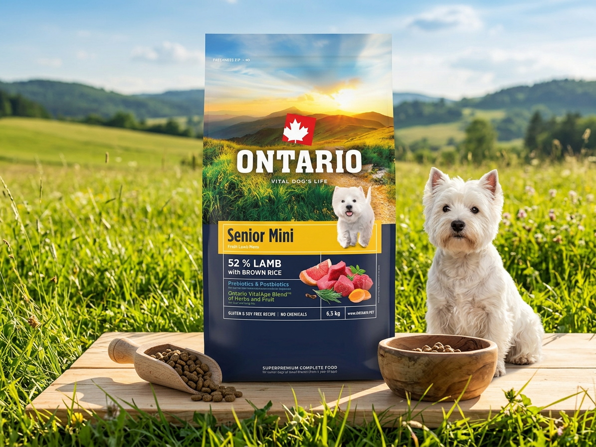 Ontario Senior Mini Lamb & Brown Rice pro seniory malých plemen 6,5 kg