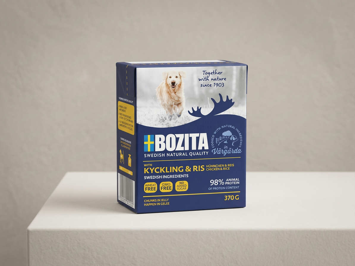 Bozita Dog kousky v želé s kuřecím a rýží 370 g