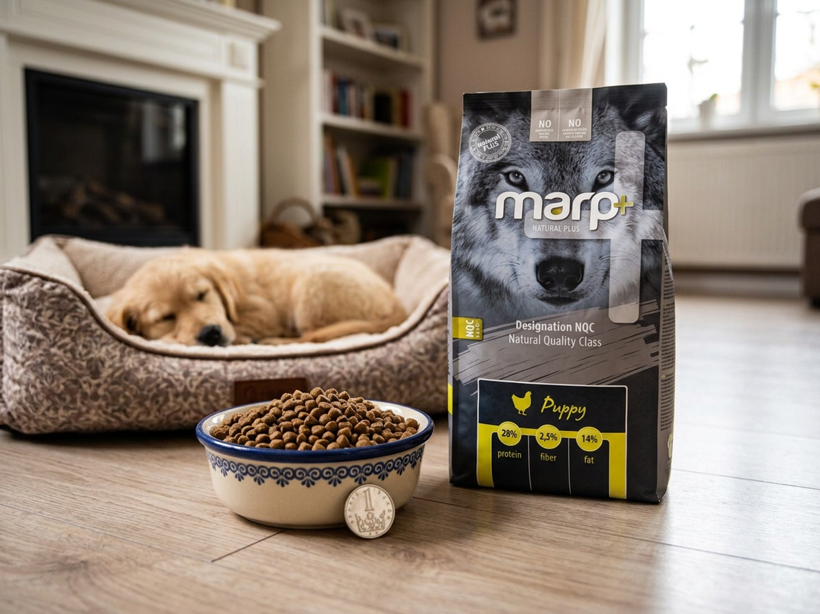 Marp Natural Plus Puppy – kuřecí granule pro štěňata 12 kg