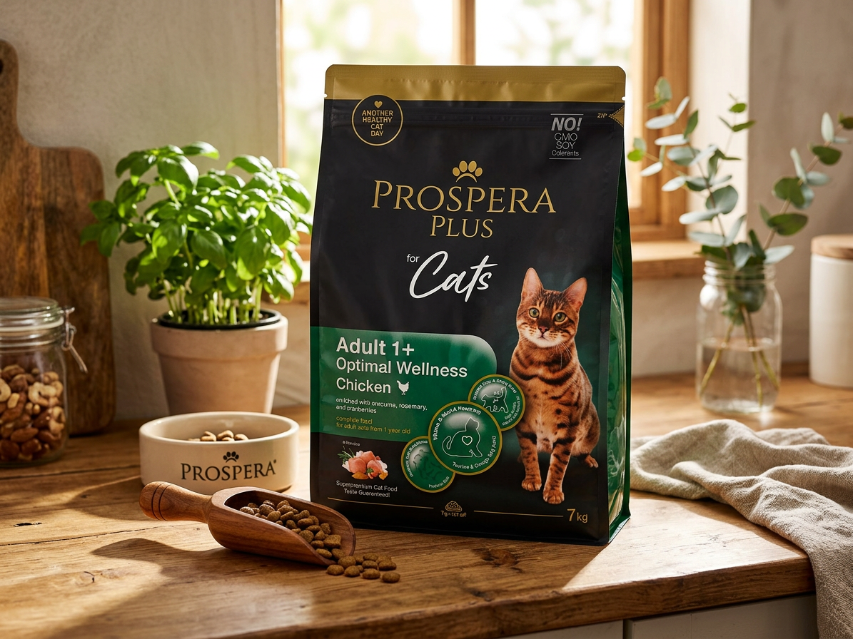 Prospera Plus Adult 1+ Chicken Optimal Wellness pro kočky 7 kg