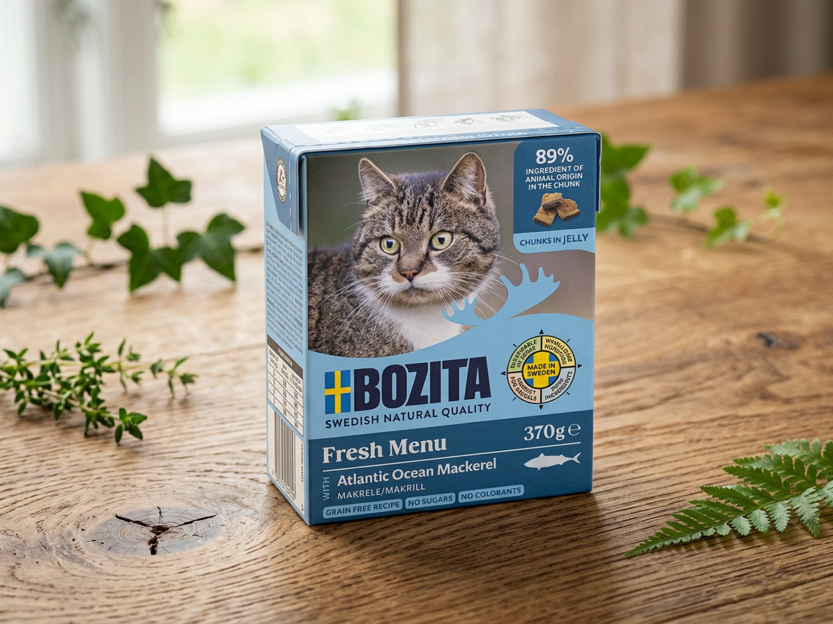 Bozita Cat kousky v želé s makrelou, tetrapak 370 g