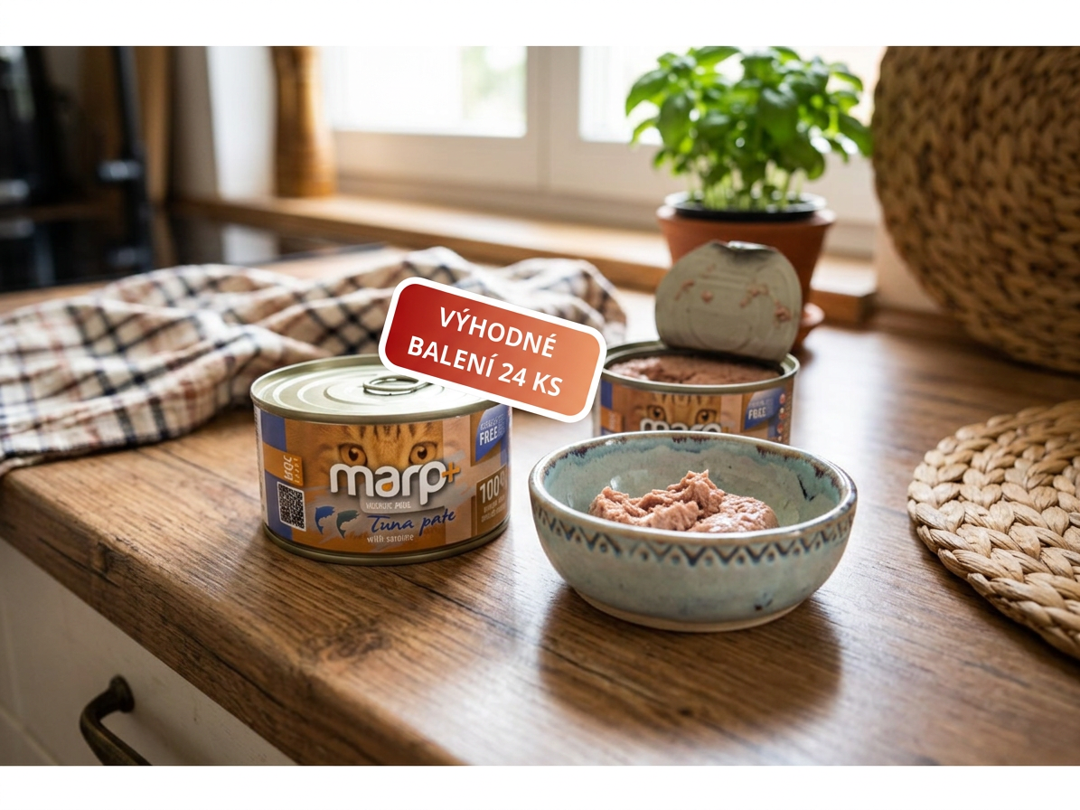 Marp Holistic Plus konzerva pro kočky – Tuňákové paté se sardinkami 24x70g