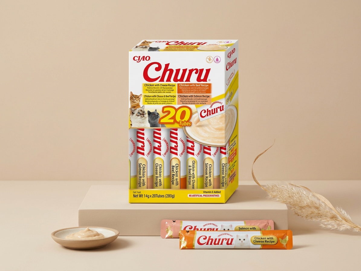 Inaba Churu cat snack kuře & hovězí multip 20x 14g