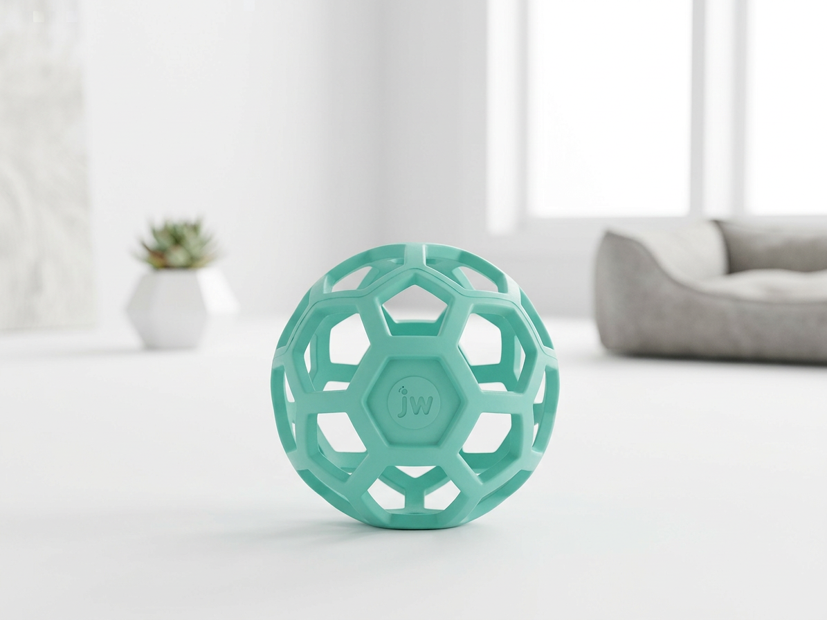 JW Hol-EE děrovaný míč 11cm Medium - mint