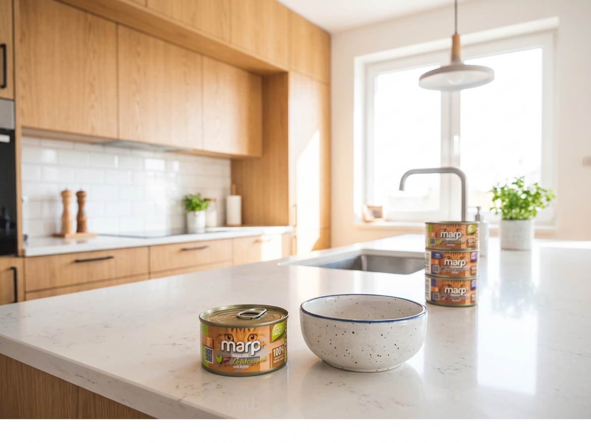 Marp Holistic Plus konzerva pro kočky – Kuřecí paté s krevetami 24x70g