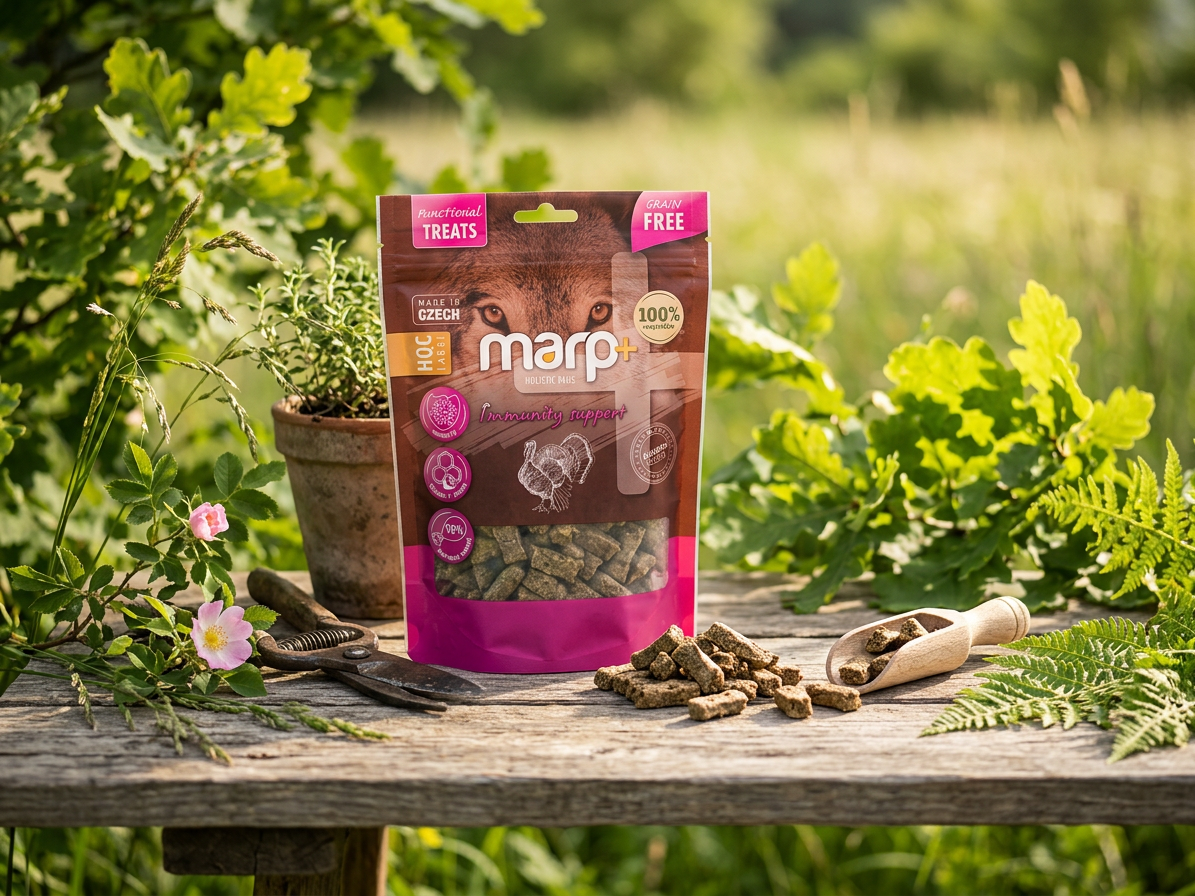 Marp Holistic Plus – funkční pamlsky na podporu imunity pro psy 80g