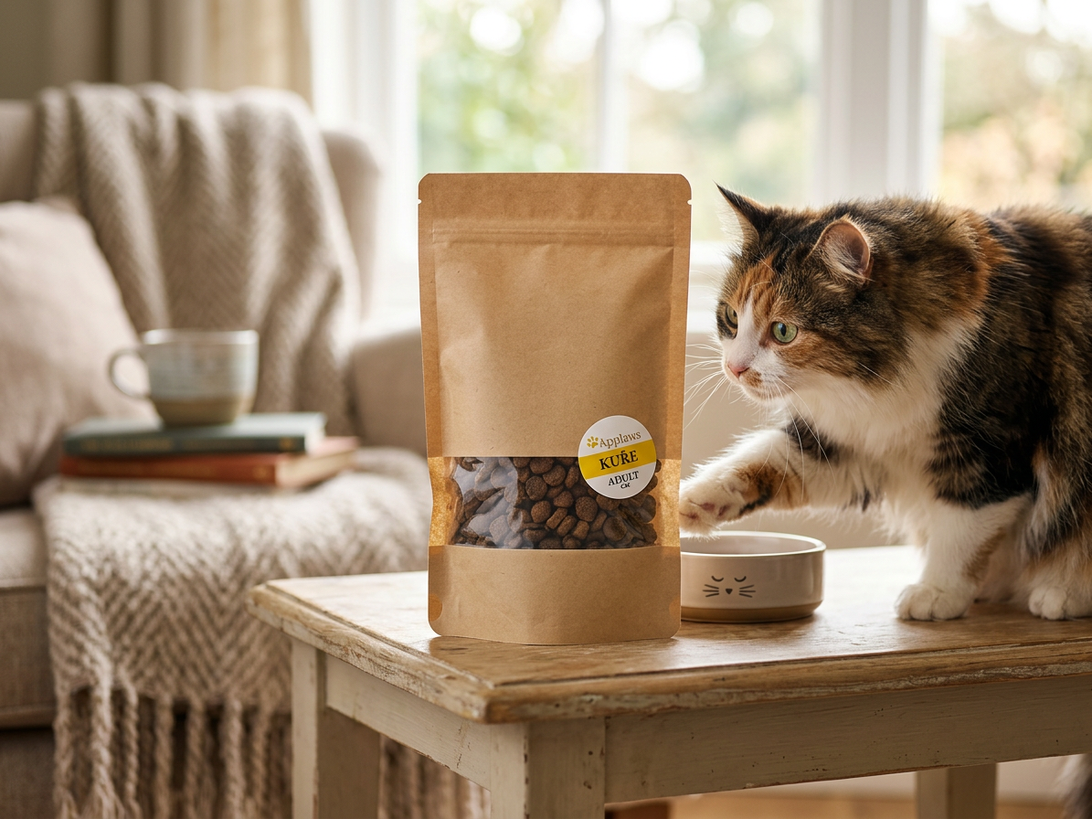 Applaws Cat Adult Kuře – vzorek bezobilných granulí 75 g