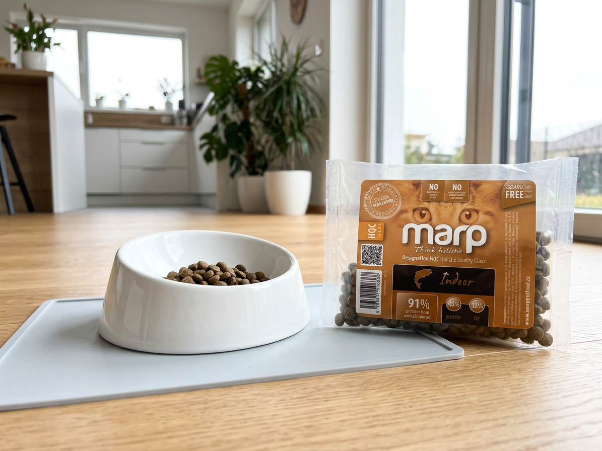 Marp Holistic Indoor CAT pro dospělé a starší kočky – vzorek 70 g