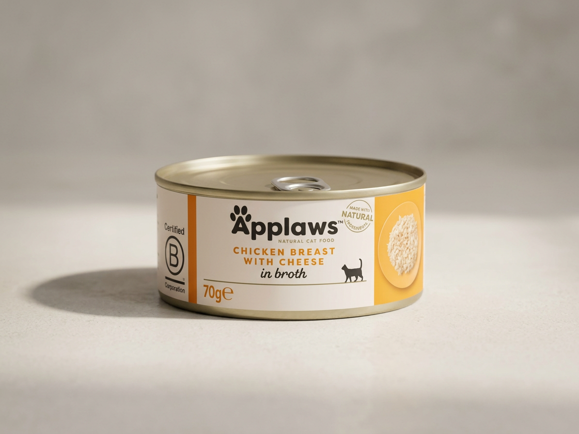 Applaws konzerva Cat Kuřecí prsa se sýrem 70g