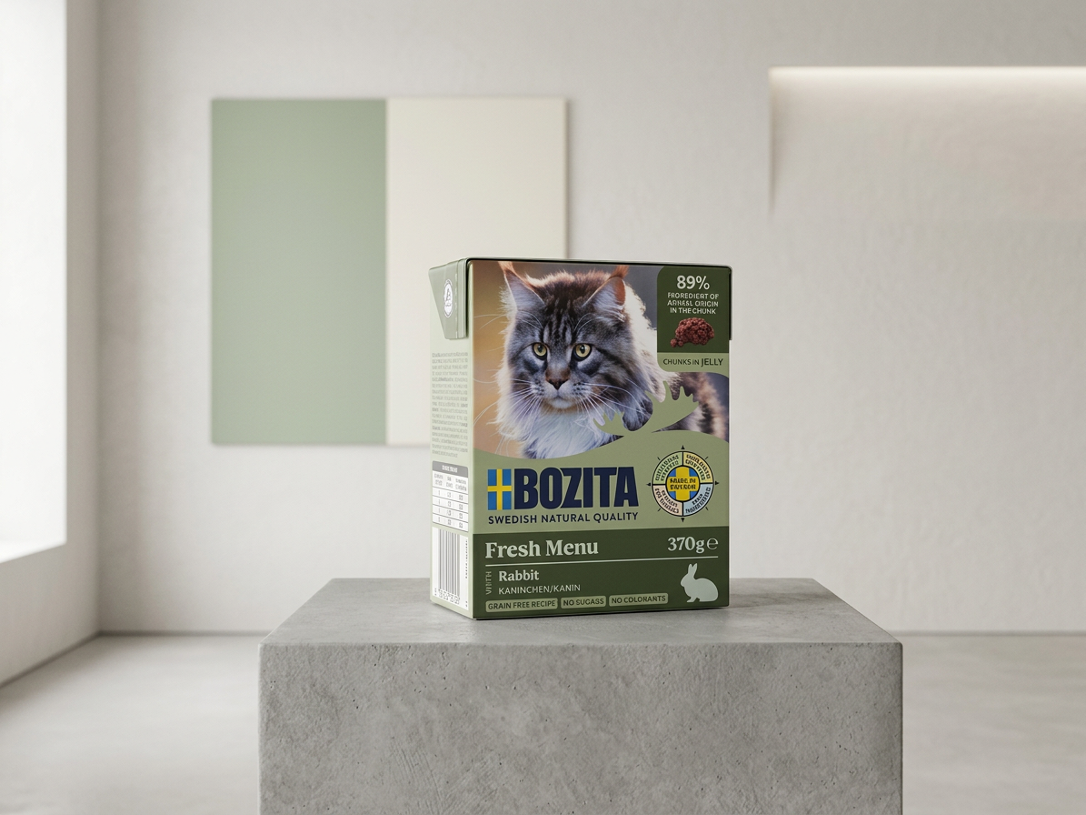 Bozita Cat kousky v želé s králičím, tetrapak 370 g