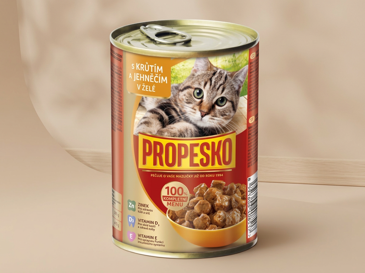 PROPESKO Cat krůtí a jehněčí v želé, kousky 415 g