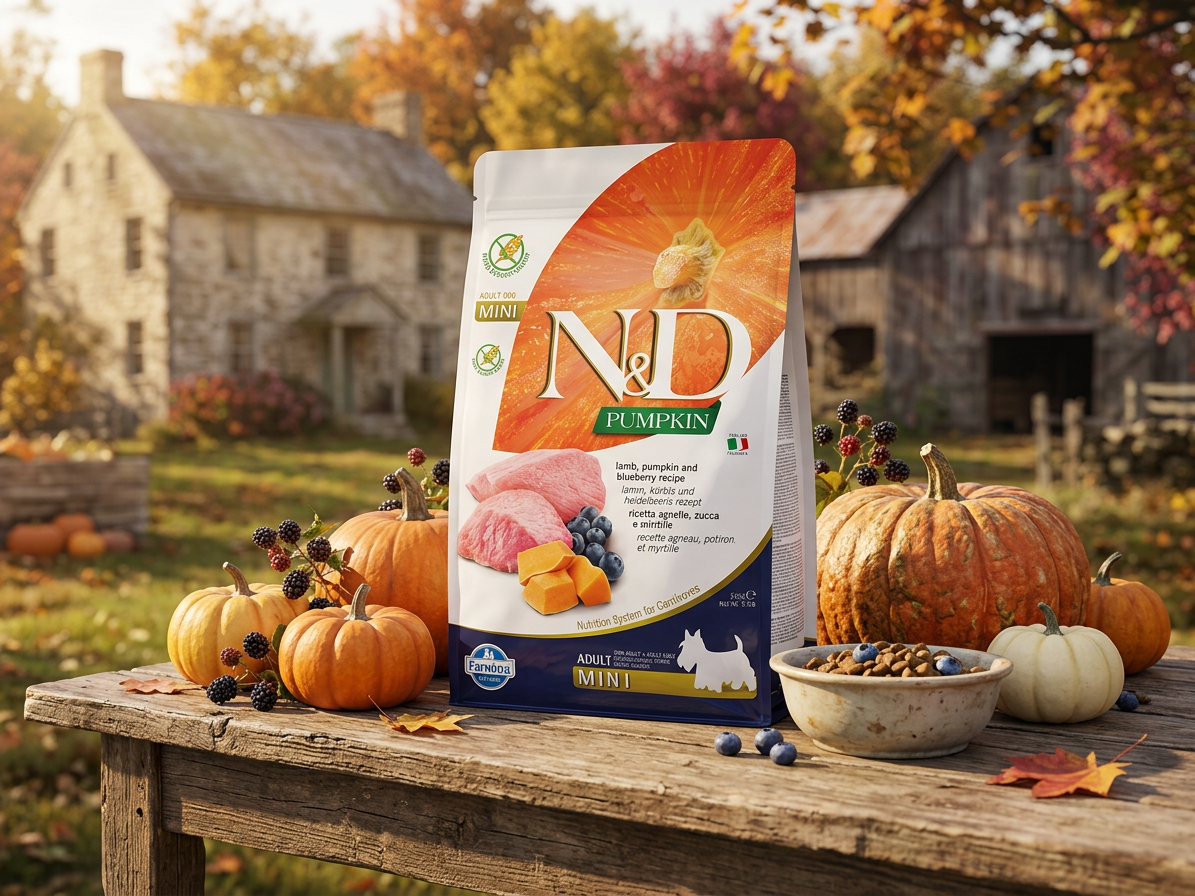 N&D Dog Adult Mini Grain Free Pumpkin s jehněčím a borůvkami 2,5 kg