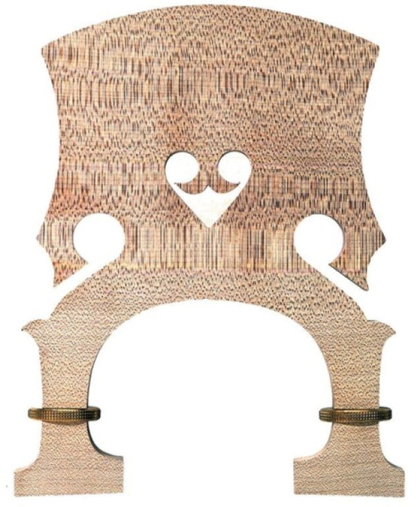 Teller kontrabasová kobylka nastavitelná model 9 -mosaz Adjustable - kontrabas 3/4