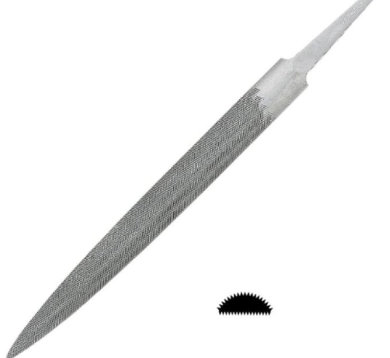 Pilníky Glardon / Vallorbe® půlkulaté