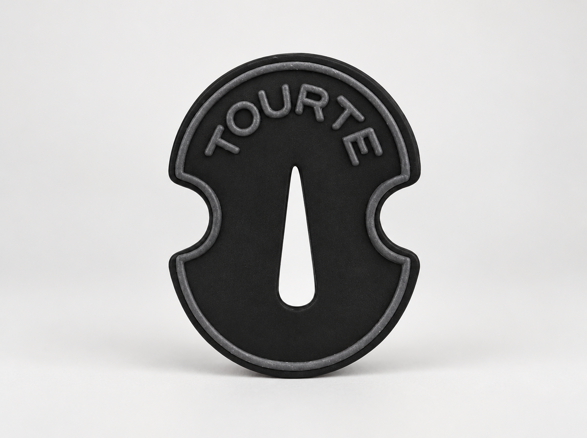 Tourte - gumové dusítko, "tvar houslí"