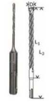 Vrtáky do kladiv SDS-plus-5
