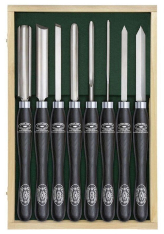 Sada soustružnických dlát Crown Standard - 8 ks