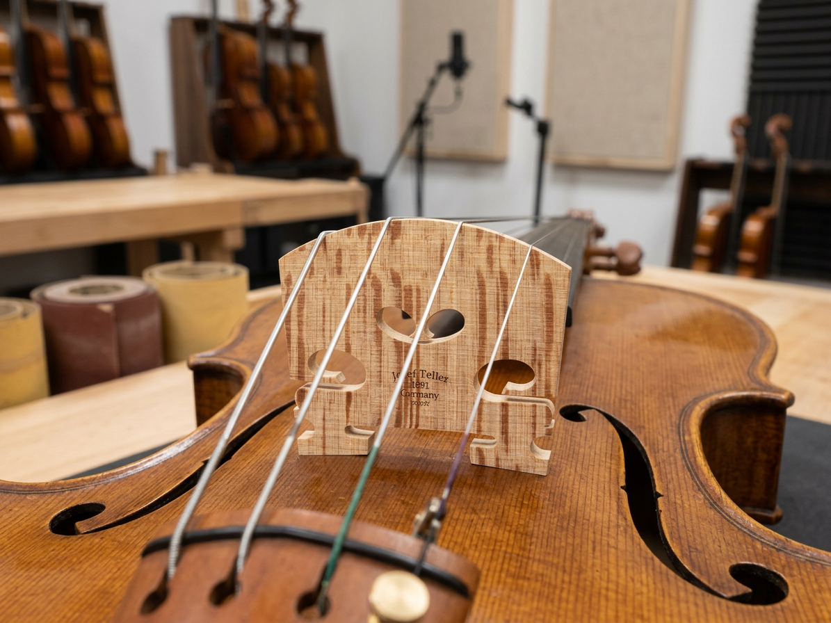 Kobylka Teller model 53 Master, německý model - Josef Teller** /viola/