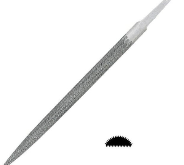 Pilníky Glardon / Vallorbe® půlkulaté úzké