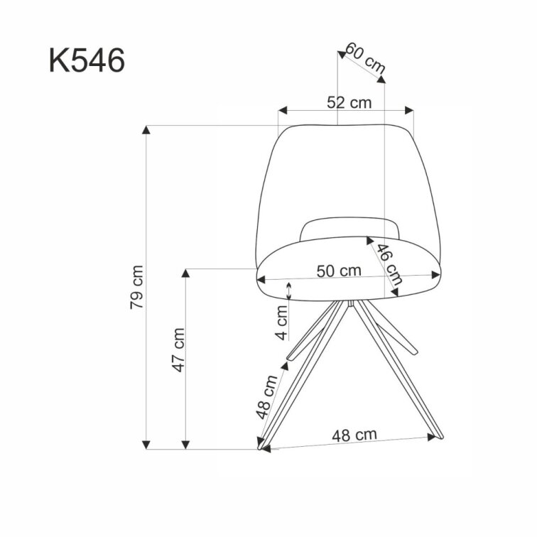 Jídelní židle K546 hořčicová - výprodej skladu