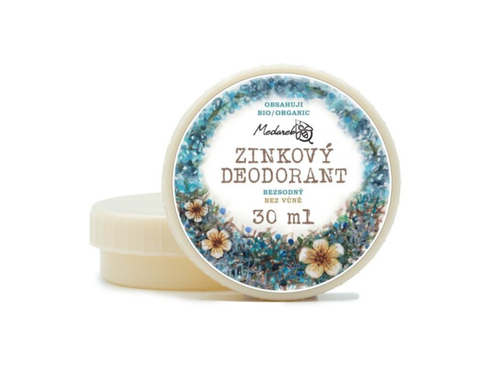 Medarek Krémový deodorant bez vůně, zinkový bez sody