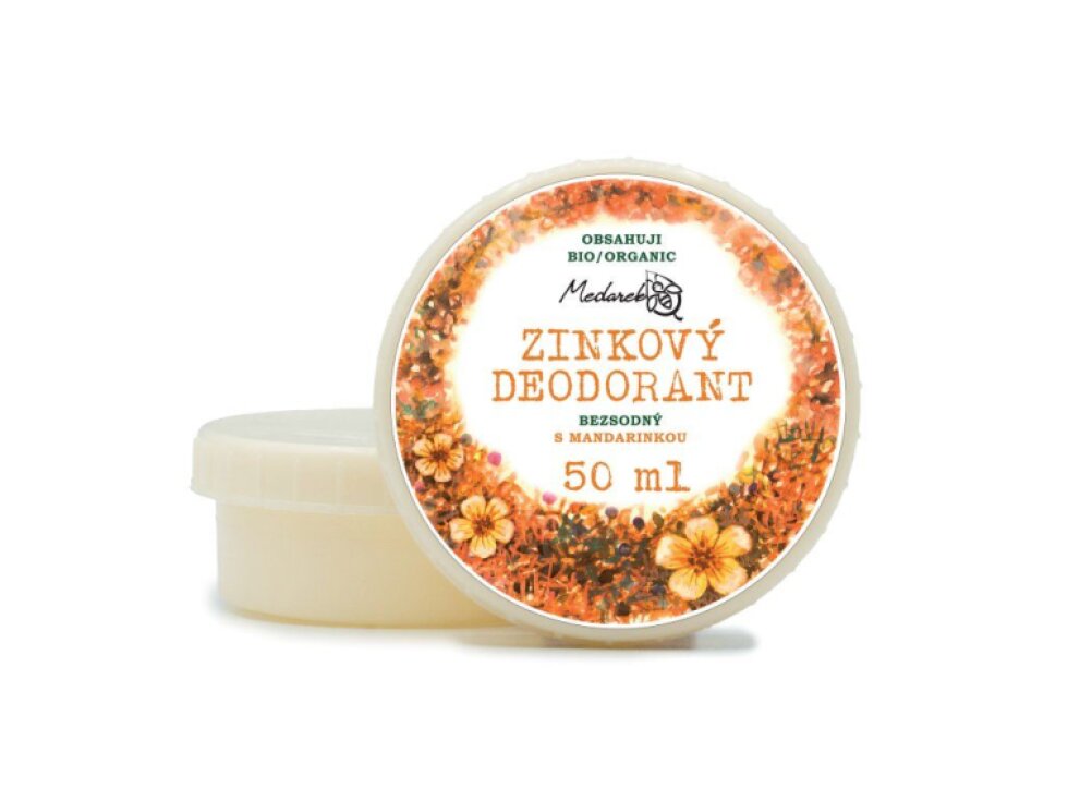 Medarek Krémový deodorant mandarinka, zinkový bez sody