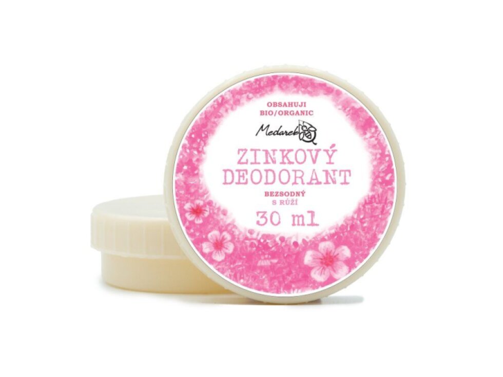 Medarek Krémový deodorant růže, zinkový bez sody