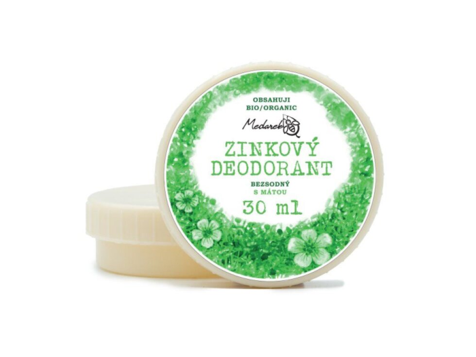 Medarek Krémový deodorant sladká máta, zinkový bez sody