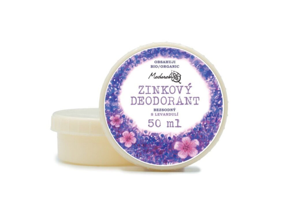 Medarek Krémový deodorant levandule, zinkový bez sody