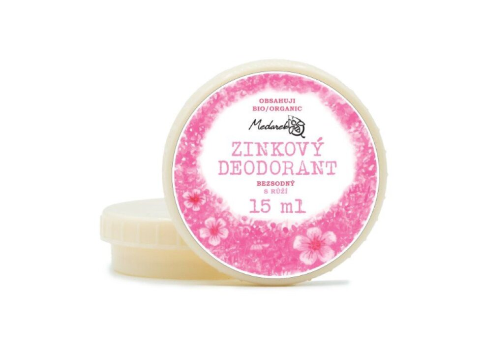 Medarek Krémový deodorant růže, zinkový bez sody