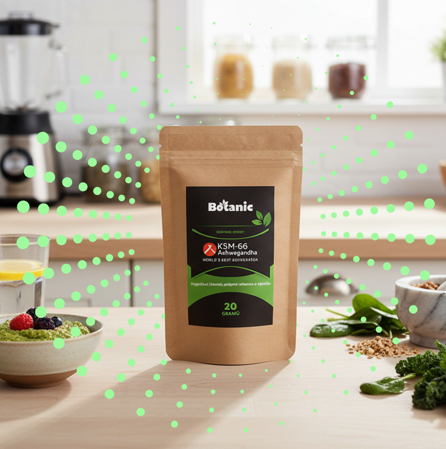 Botanic Ashwagandha (Ašvaganda) KSM—66® - Extrakt prášek BIO 20 g