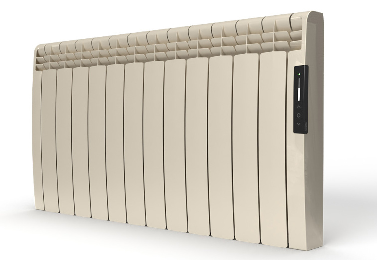 Olejový radiátor 1800W 58,5x107,9,7cm EONIQ perlově bílá elektrický programovatelný s WiFi Rointe ERNO1800RAD2