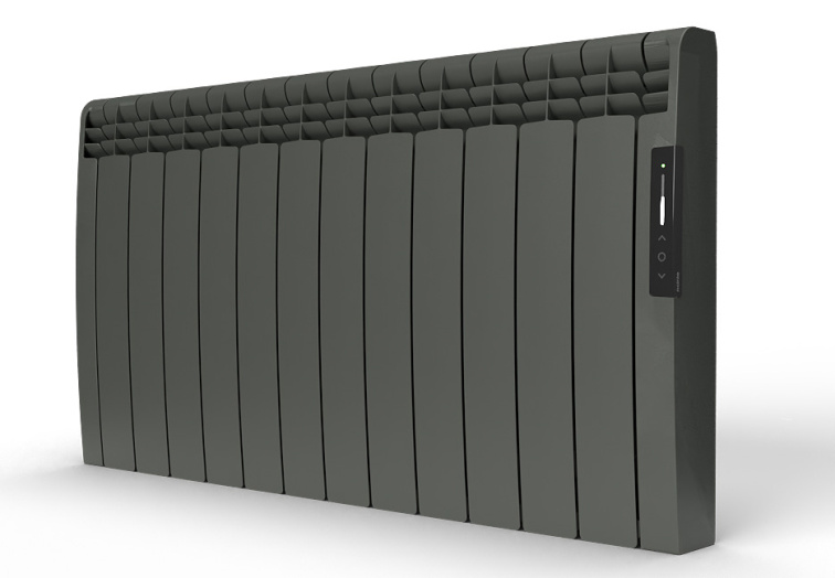 Olejový radiátor 1800W 58,5x107x9,7cm EONIQ tmavě šedá elektrický programovatelný s WiFi Rointe ERNG1800RAD2