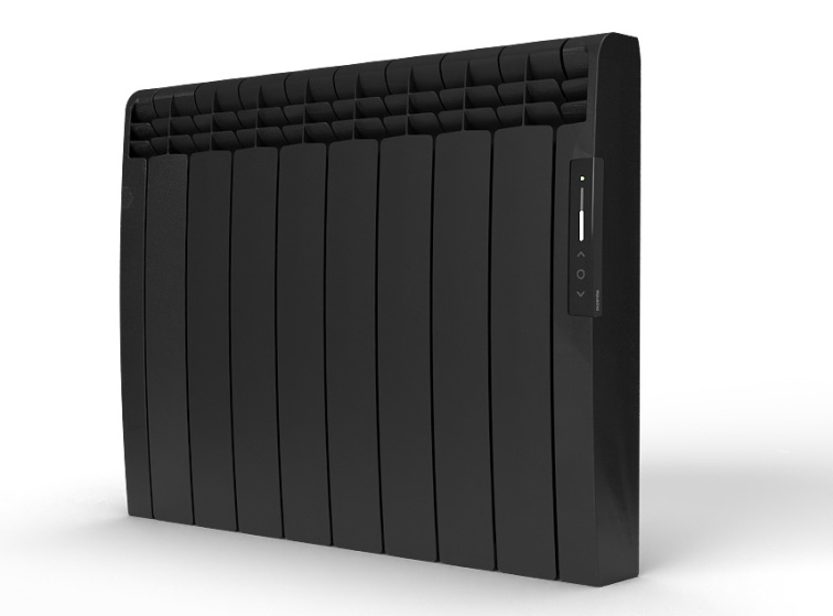 Olejový radiátor 1200W 58,5x75x9,7cm EONIQ černý elektrický programovatelný s WiFi Rointe ERNB1200RAD2