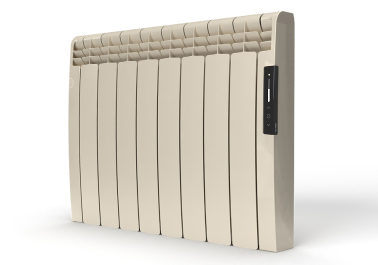 Olejový radiátor 1200W 58,5x75x9,7cm EONIQ perlově bílá elektrický programovatelný s WiFi ERNO1200RAD2