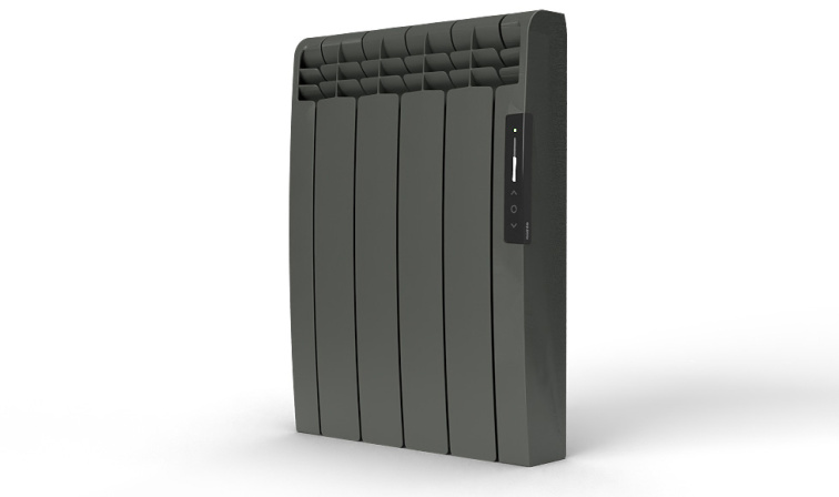 Olejový radiátor 600W 58,5x43x9,7cm EONIQ tmavě šedá elektrický programovatelný s WiFi Rointe ERNG0600RAD2