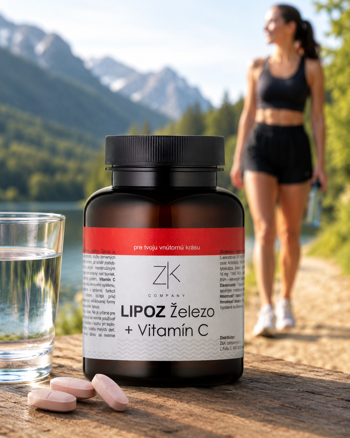ZK LIPOZ Železo + Vitamín C 60 kapsúl