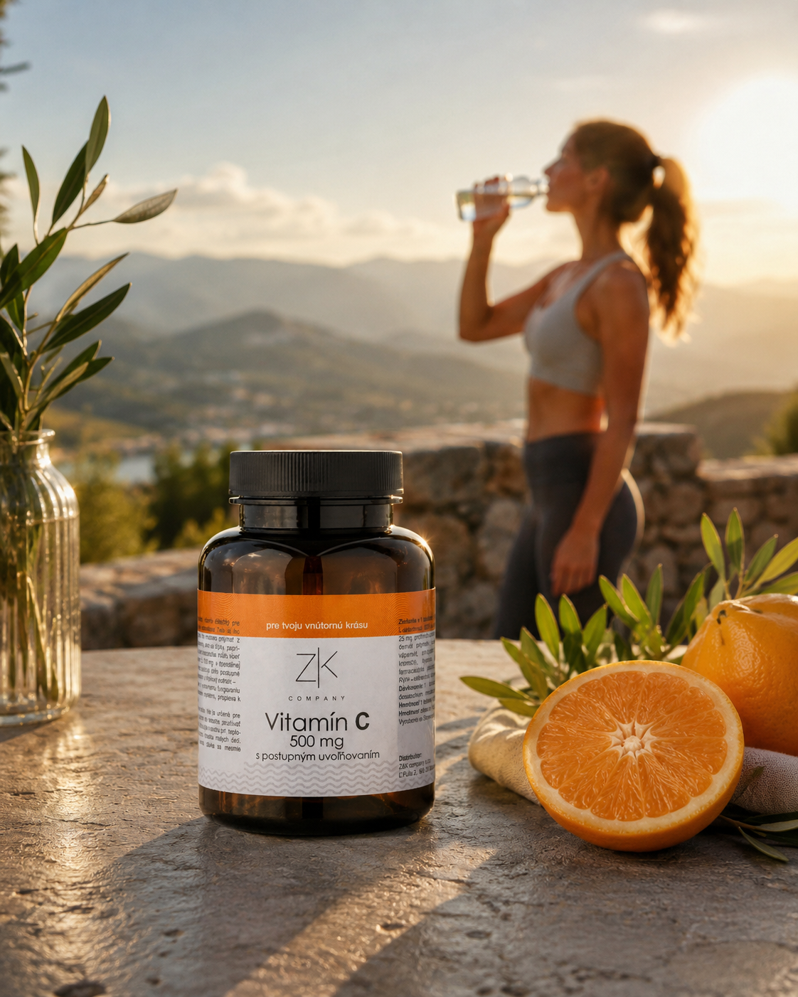 ZK Vitamín C 500 mg s postupným uvoľňovaním, šípkový extrakt 100 tbl