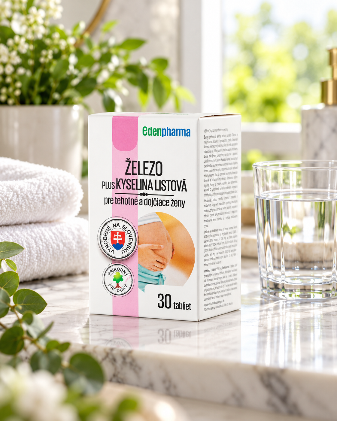 EDENPharma Železo + kyselina listová 30 tabliet